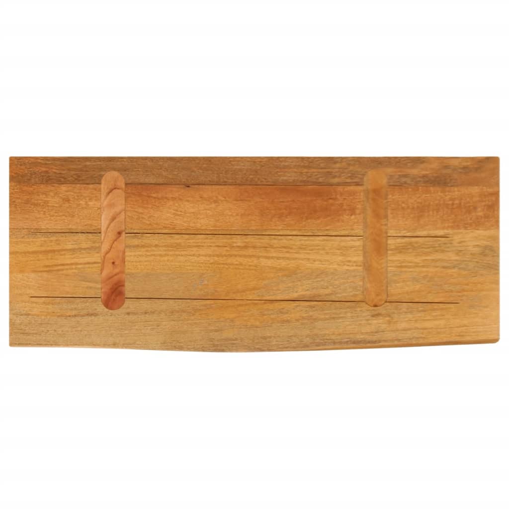 vidaXL Tablero de mesa borde natural madera maciza mango 70x30x2,5 cm