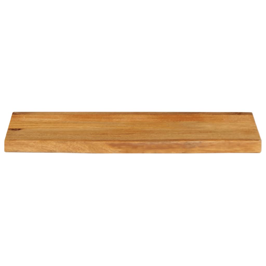 vidaXL Tablero de mesa borde natural madera maciza mango 80x40x2,5 cm