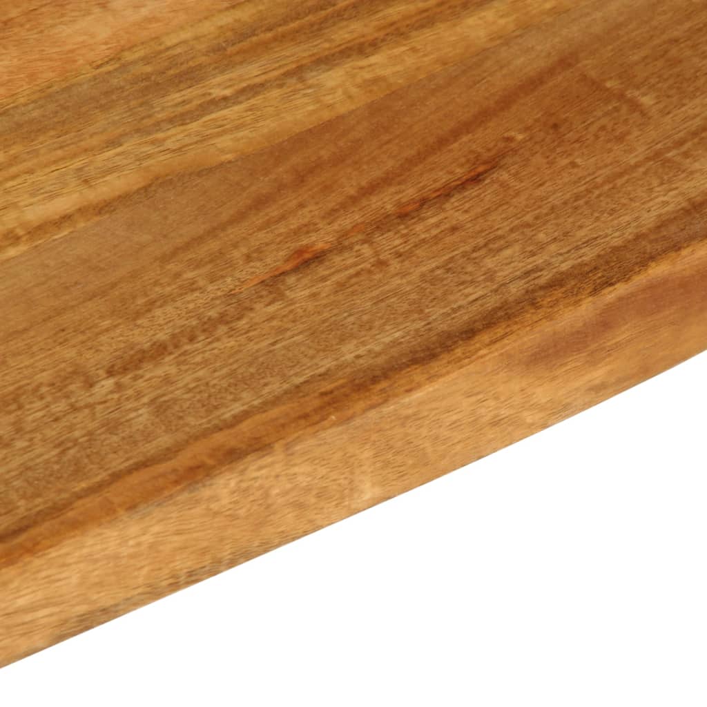 vidaXL Tablero de mesa borde natural madera maciza mango 160x40x2,5 cm