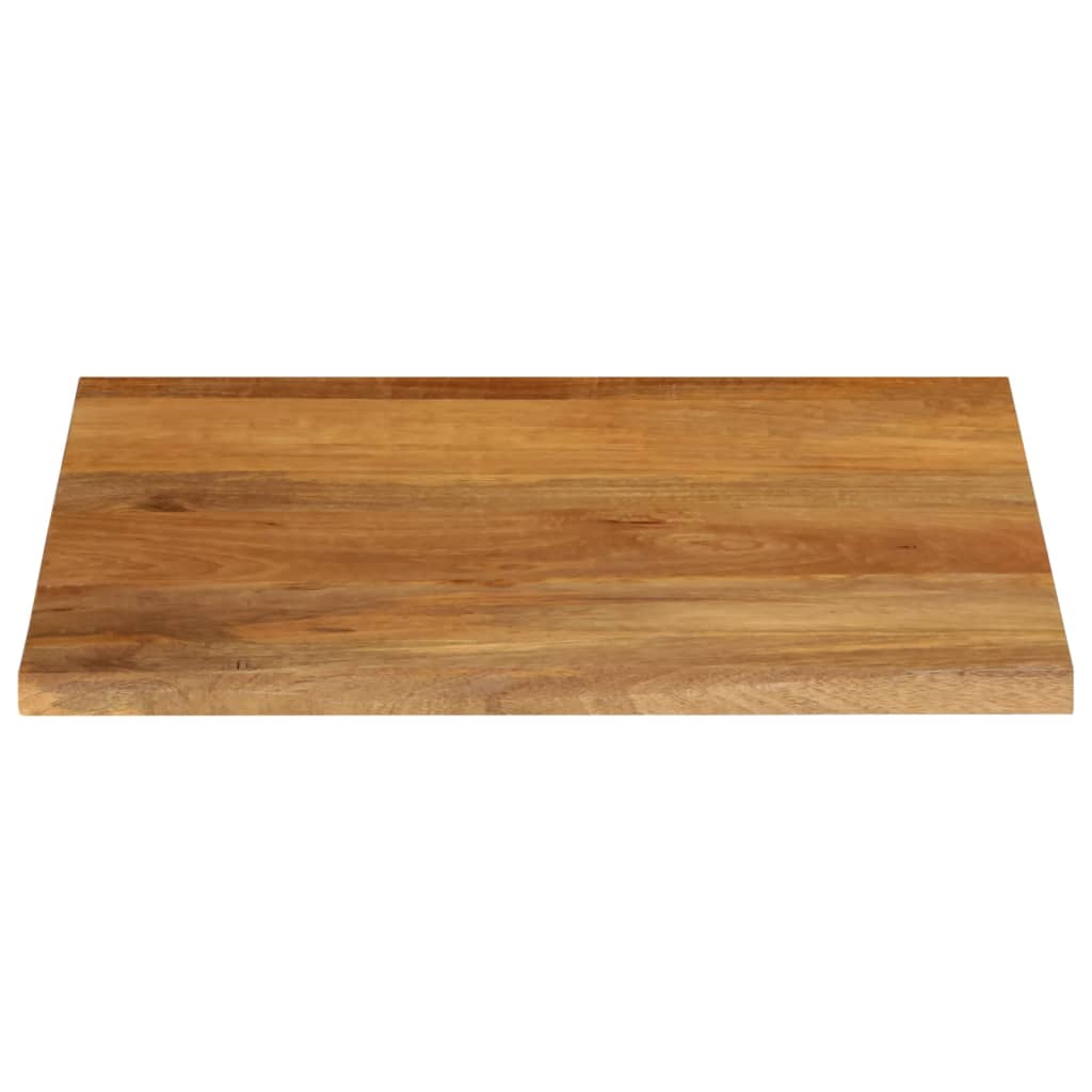 vidaXL Tablero de mesa borde natural madera maciza mango 60x60x2,5 cm