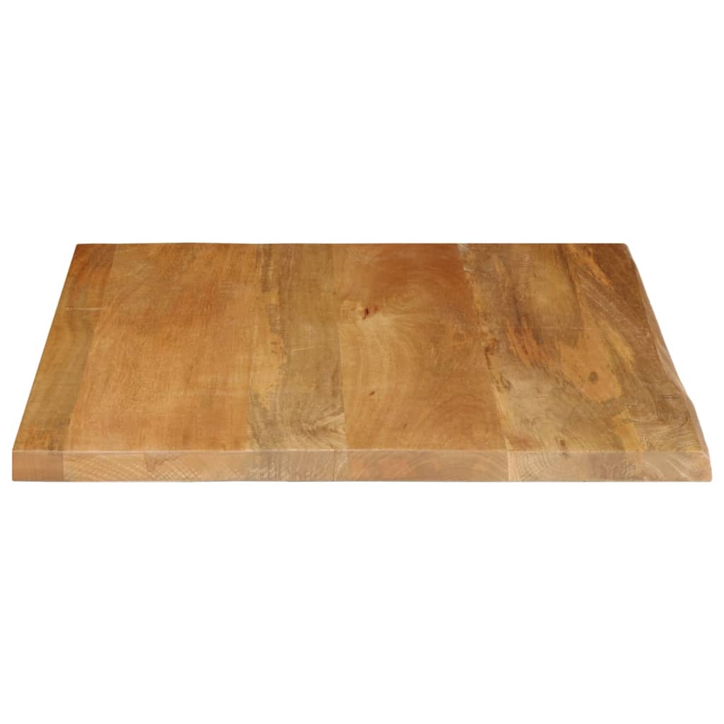 vidaXL Tablero de mesa borde natural madera maciza mango 60x60x2,5 cm