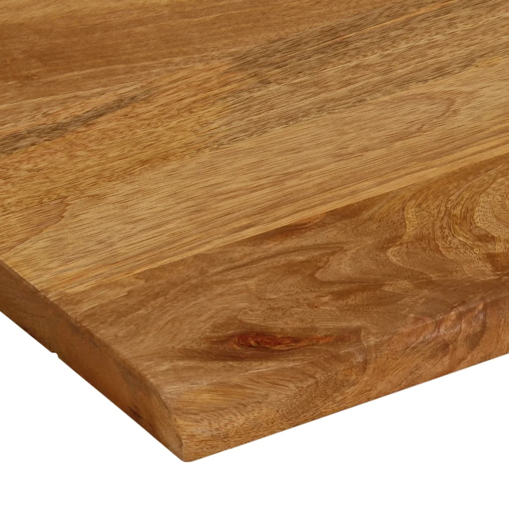 vidaXL Tablero de mesa borde natural madera maciza mango 60x60x2,5 cm