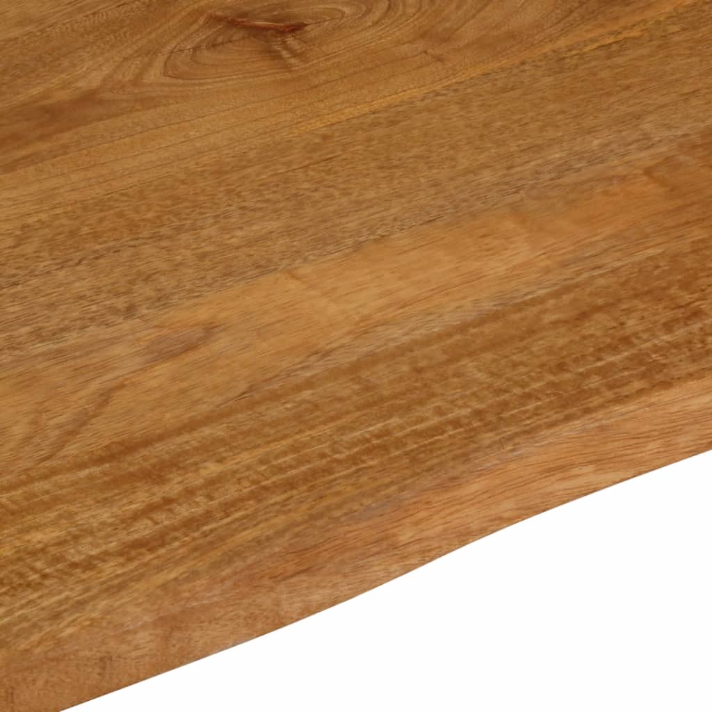 vidaXL Tablero de mesa borde natural madera maciza mango 60x60x2,5 cm