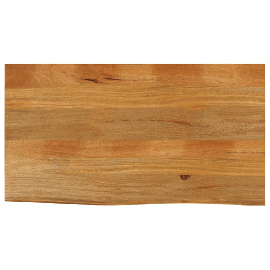 vidaXL Tablero de mesa borde natural madera maciza mango 100x60x2,5 cm