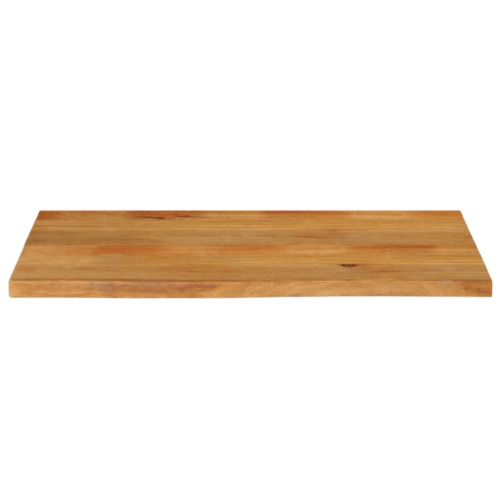 vidaXL Tablero de mesa borde natural madera maciza mango 120x60x2,5 cm