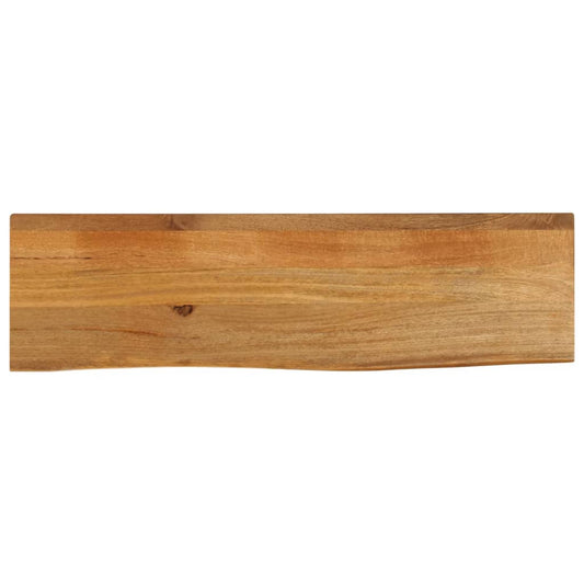 vidaXL Tablero de mesa borde natural madera maciza mango 110x20x3,8 cm