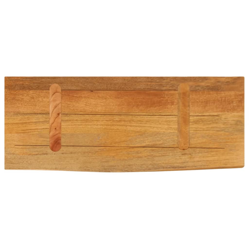 vidaXL Tablero de mesa borde natural madera maciza mango 70x30x3,8 cm