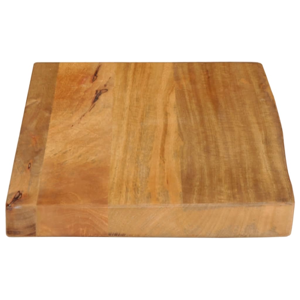 vidaXL Tablero de mesa borde natural madera maciza mango 60x40x3,8 cm