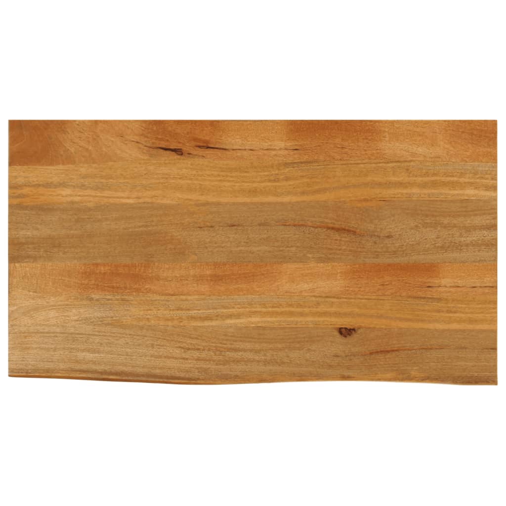 vidaXL Tablero de mesa borde natural madera maciza mango 110x60x3,8 cm