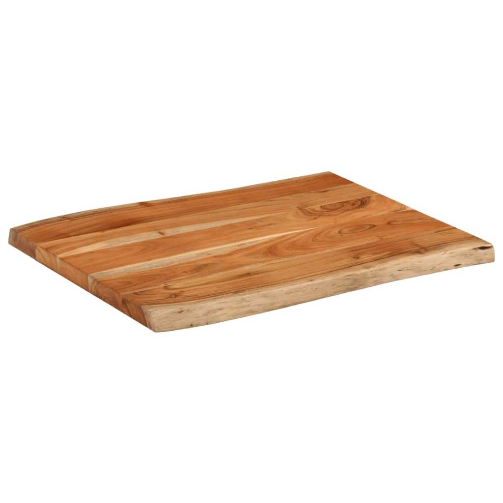 vidaXL Tablero de mesa rectangular borde natural acacia 90x60x2,5 cm