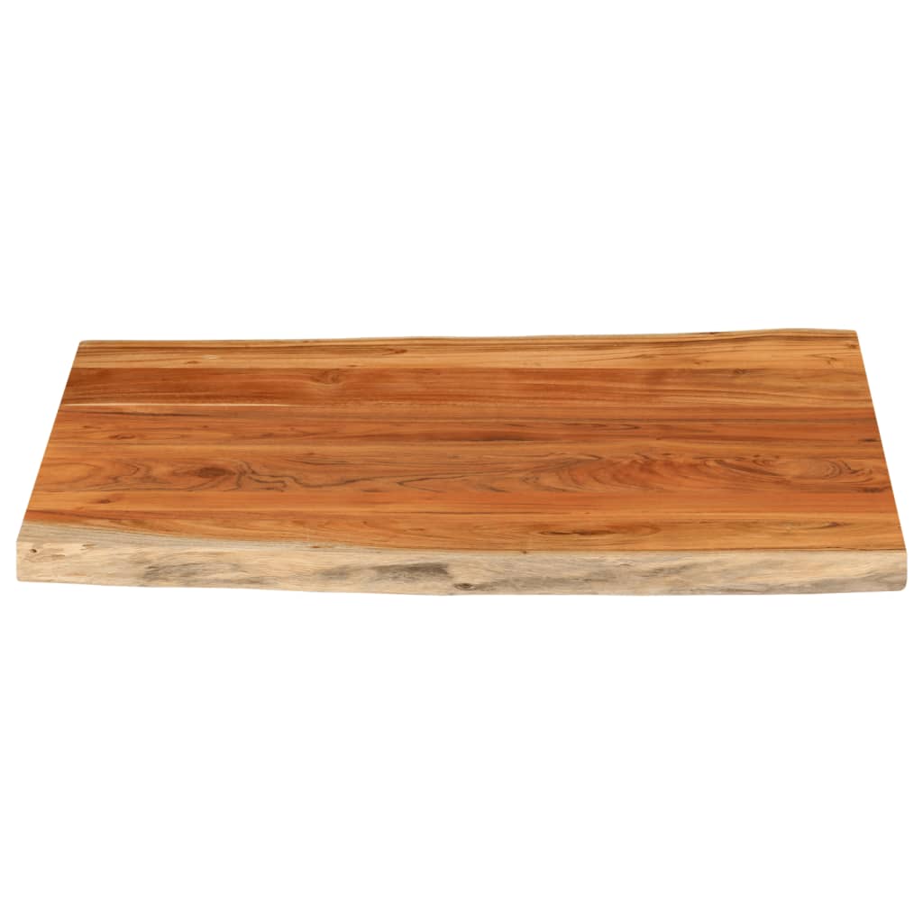 vidaXL Tablero de mesa rectangular borde natural acacia 100x80x2,5 cm