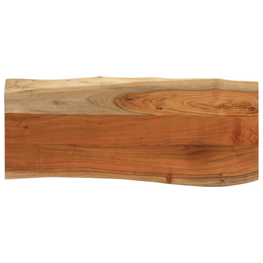 vidaXL Tablero rectangular madera de acacia borde vivo 90x40x3,8 cm