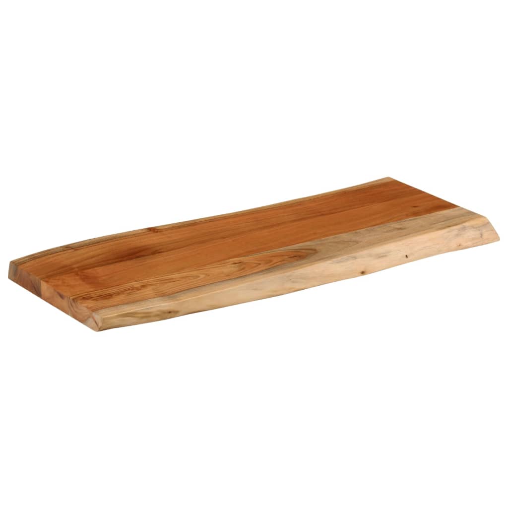 vidaXL Tablero rectangular madera de acacia borde vivo 90x40x3,8 cm