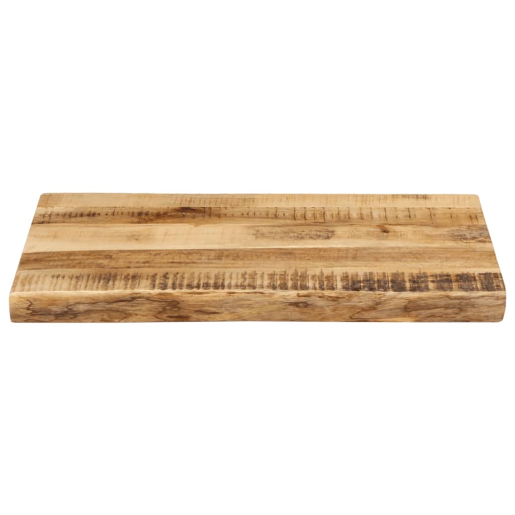 vidaXL Tablero de mesa borde natural madera maciza mango 60x40x2,5 cm