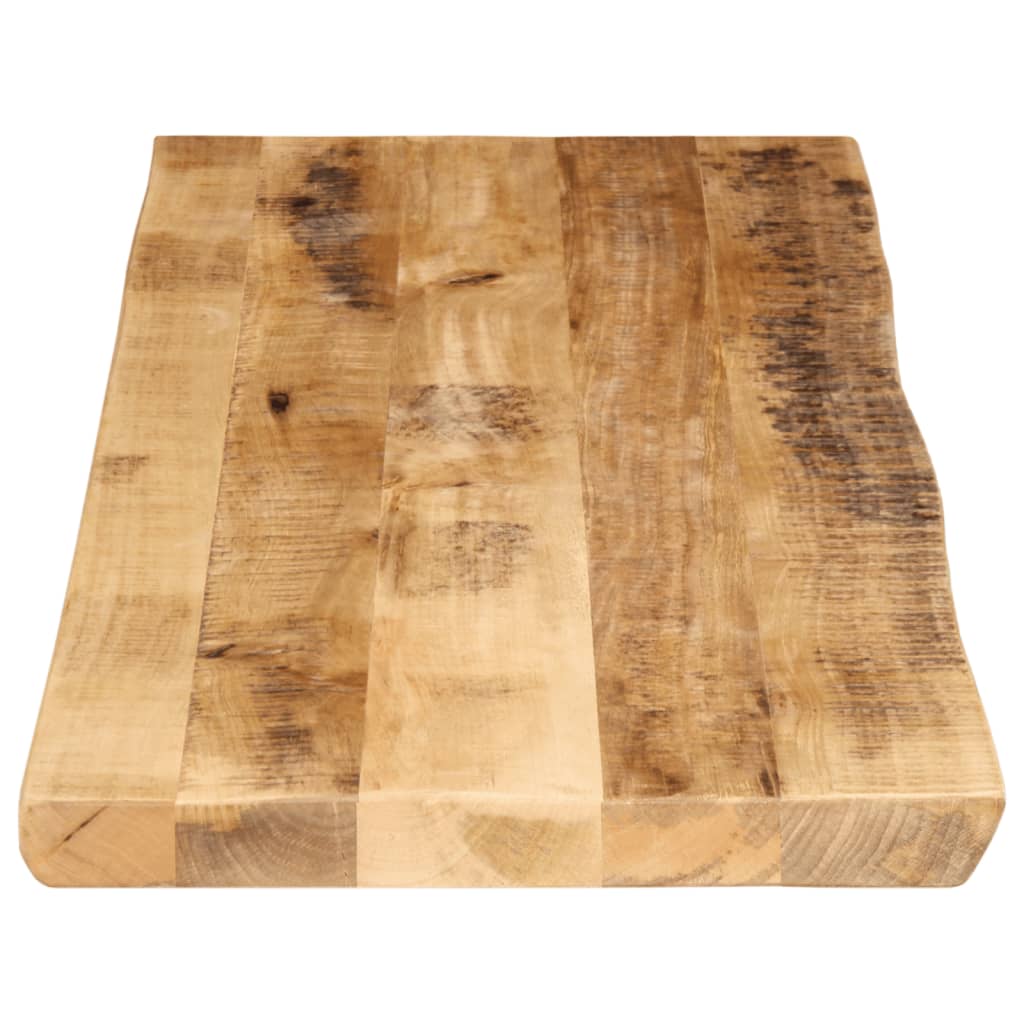 vidaXL Tablero de mesa borde natural madera maciza mango 140x40x2,5 cm