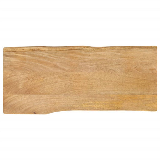 vidaXL Tablero de mesa borde natural madera maciza mango 100x40x3,8 cm