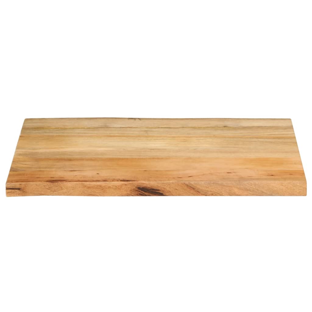 vidaXL Tablero de mesa borde natural madera maciza mango 70x60x3,8 cm