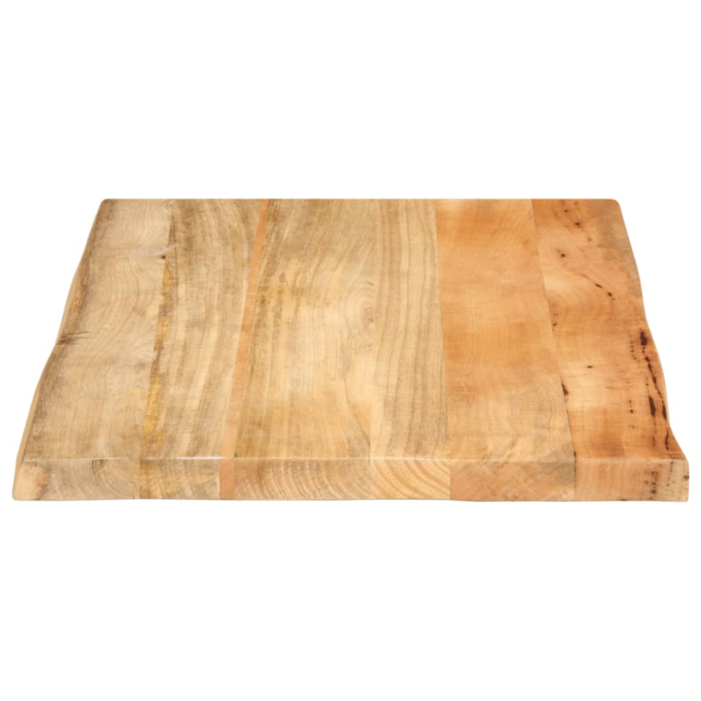 vidaXL Tablero de mesa borde natural madera maciza mango 70x60x3,8 cm