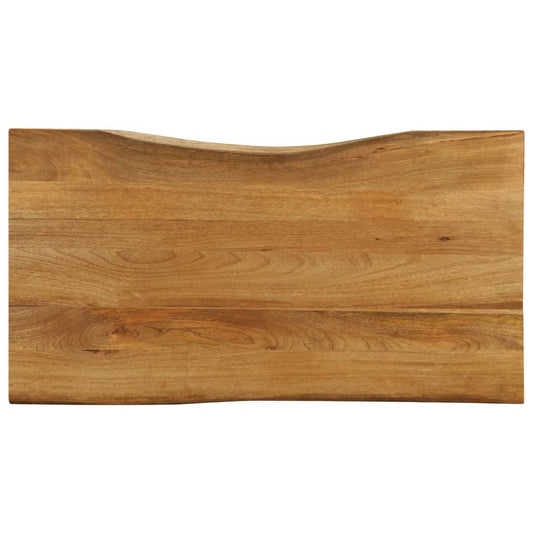 vidaXL Tablero de mesa borde natural madera maciza mango 100x60x2,5 cm