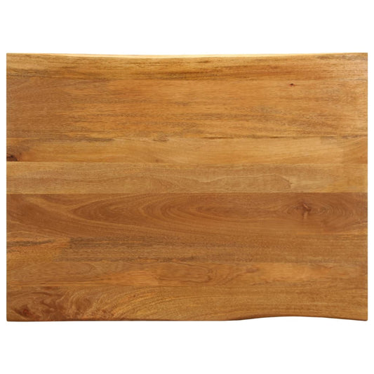 vidaXL Tablero de mesa borde natural madera maciza mango 100x80x2,5 cm