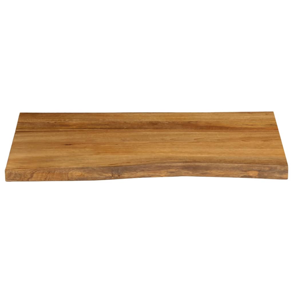 vidaXL Tablero de mesa borde natural madera maciza mango 70x60x3,8 cm