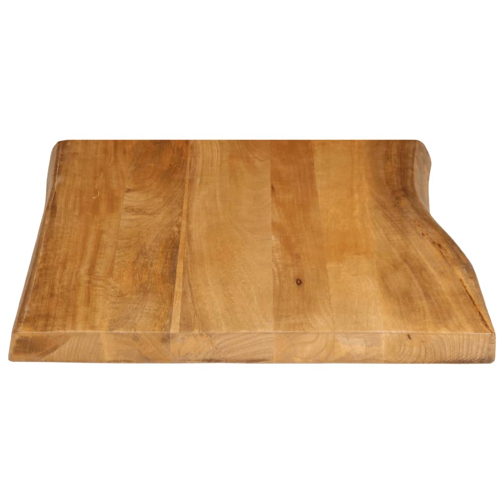 vidaXL Tablero de mesa borde natural madera maciza mango 70x60x3,8 cm