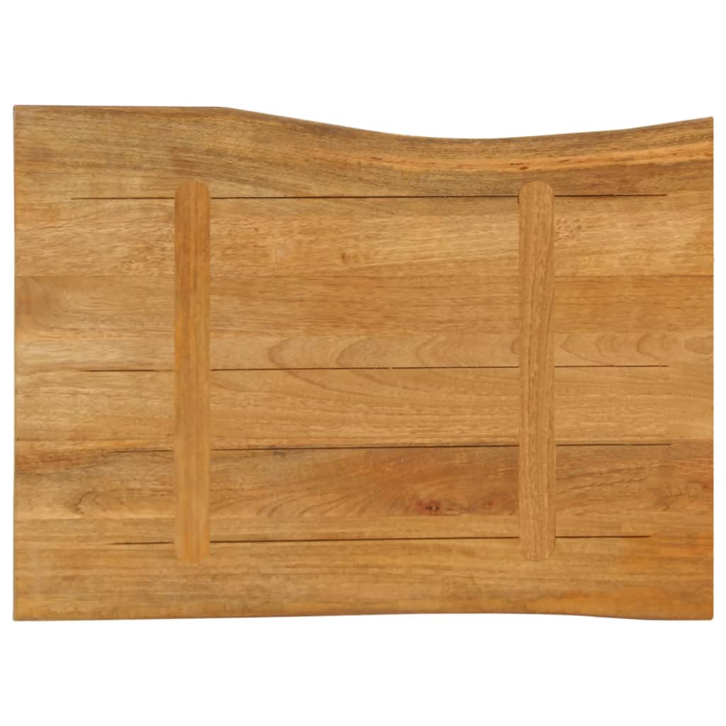 vidaXL Tablero de mesa borde natural madera maciza mango 70x60x3,8 cm