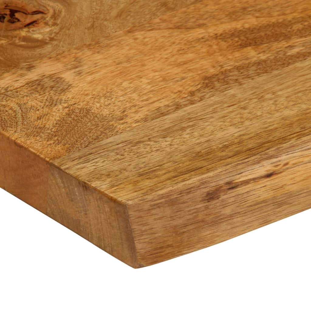 vidaXL Tablero de mesa borde natural madera maciza mango 70x60x3,8 cm