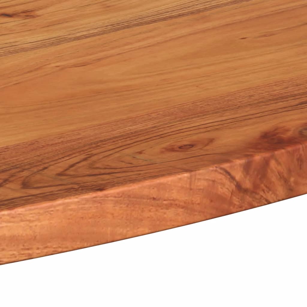 vidaXL Tablero de mesa ovalado madera maciza de acacia 110x40x2,5 cm