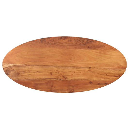 vidaXL Tablero de mesa ovalado madera maciza de acacia 110x50x2,5 cm