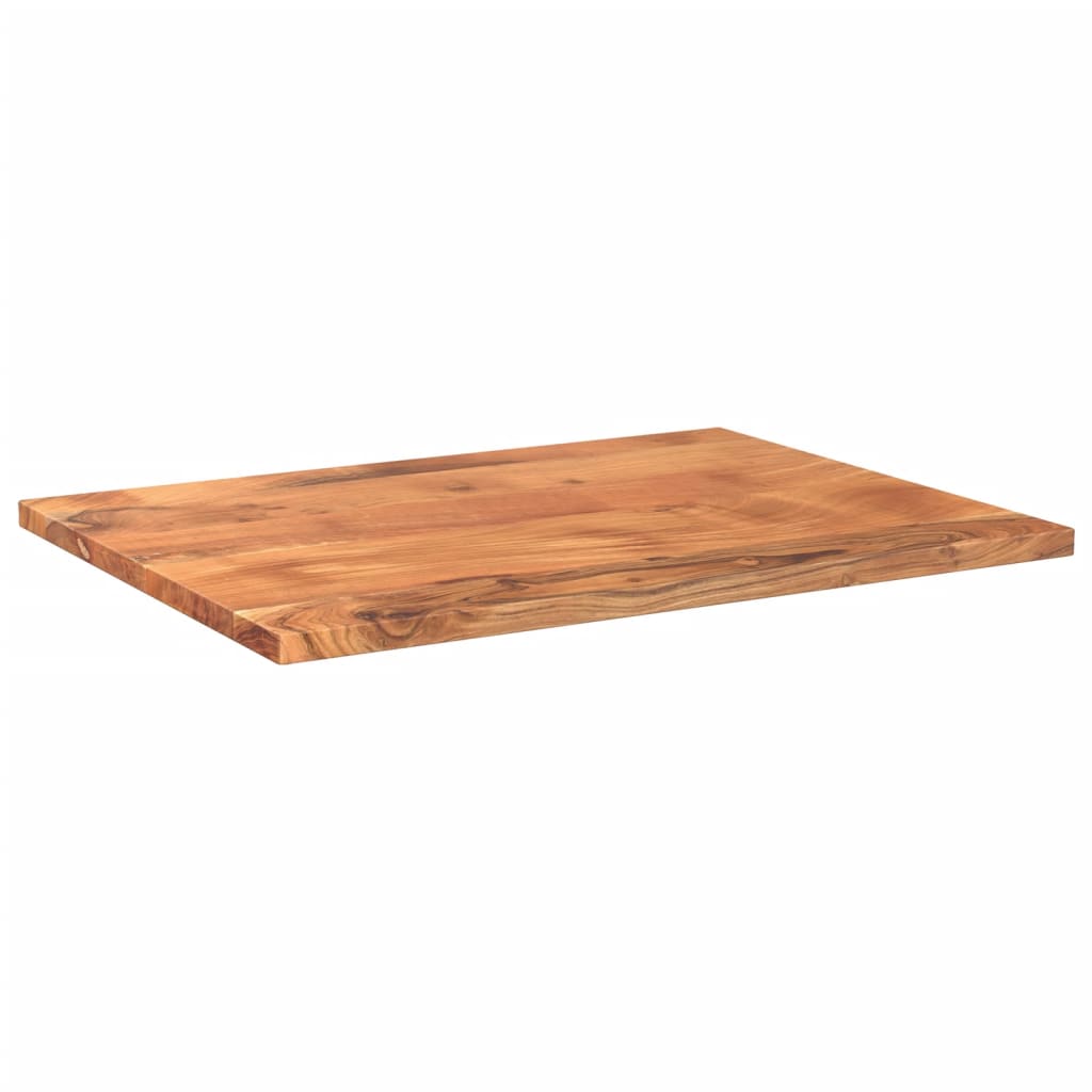 vidaXL Tablero de mesa rectangular madera maciza acacia 80x70x2,5 cm