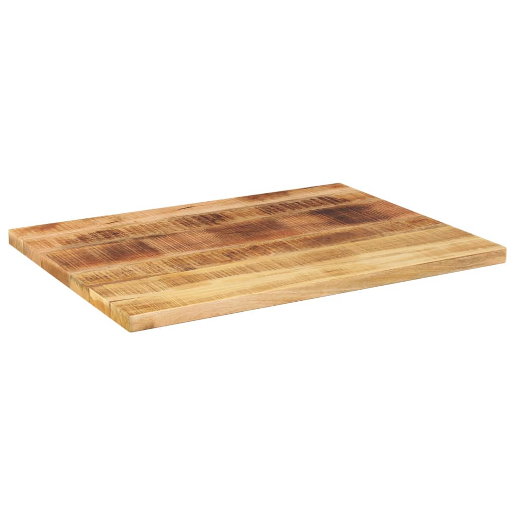 vidaXL Tablero de mesa rectangular madera maciza mango 80x70x2,5 cm