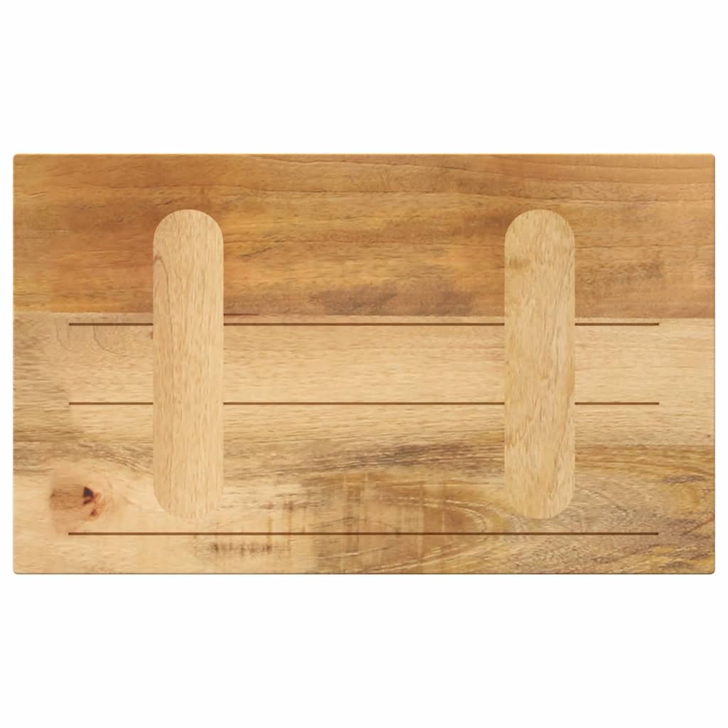 vidaXL Tablero de mesa rectangular madera mango rugosa 60x20x3,8 cm