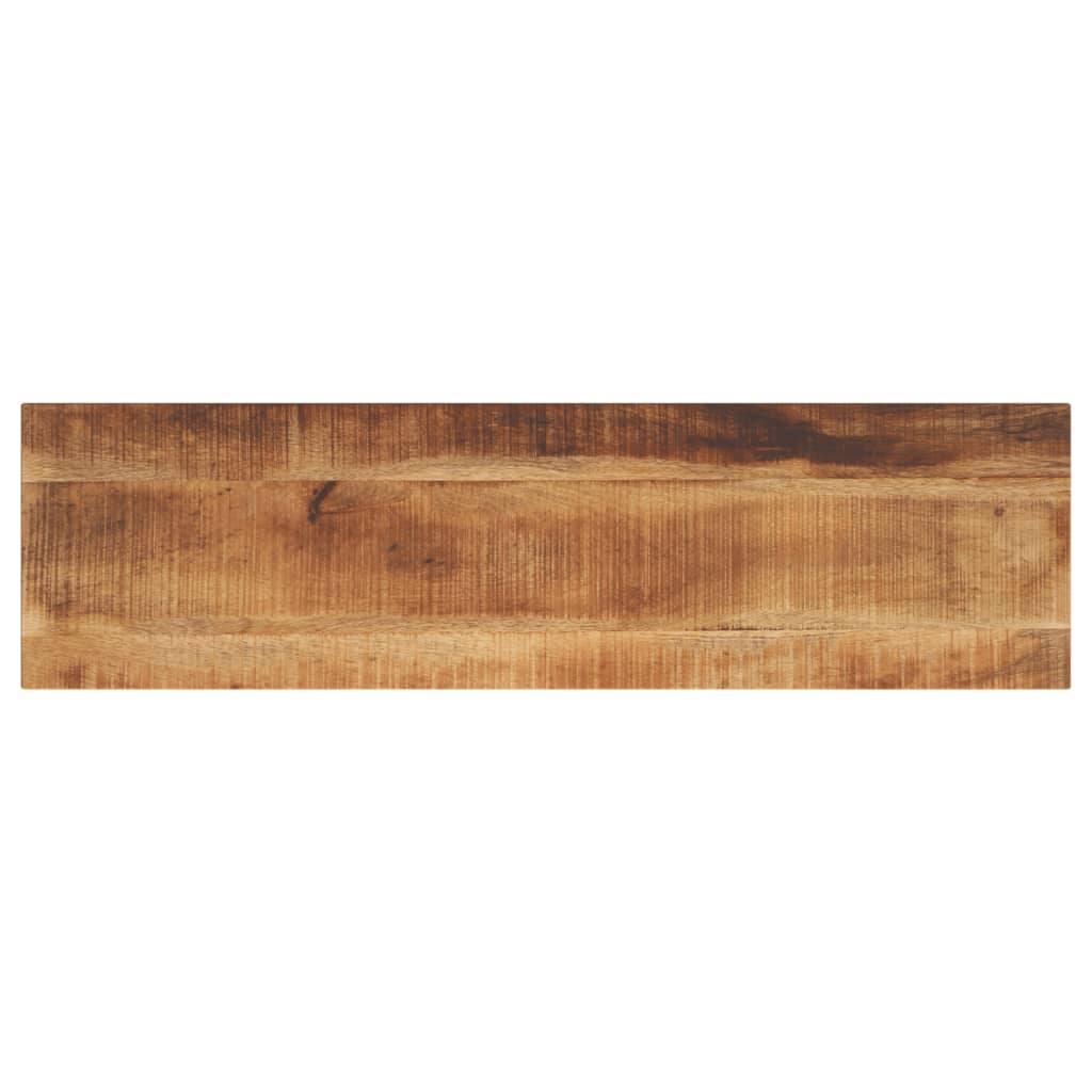 vidaXL Tablero de mesa rectangular madera mango rugosa 110x30x3,8 cm