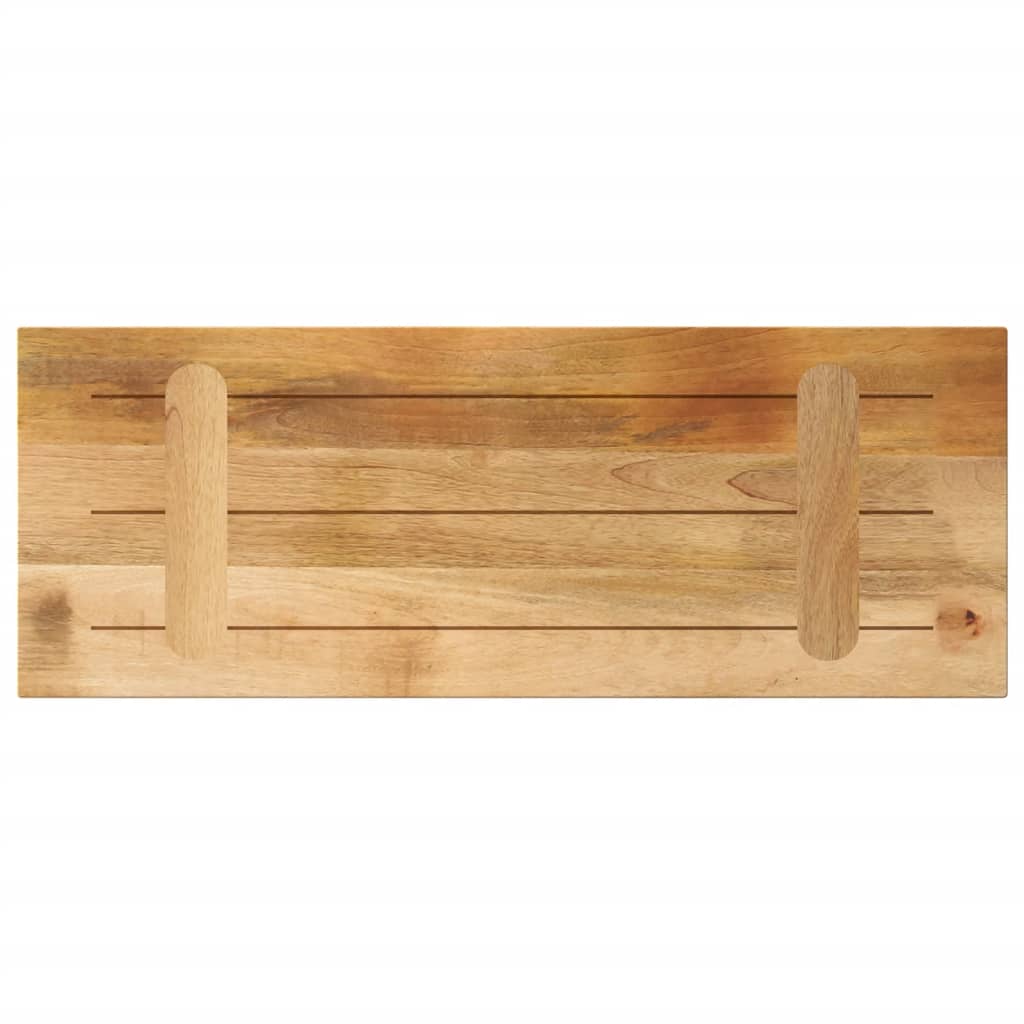 vidaXL Tablero de mesa rectangular madera maciza rugosa 80x40x3,8 cm