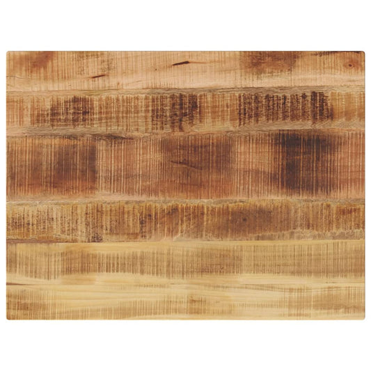 vidaXL Tablero de mesa rectangular madera mango rugosa 90x70x3,8 cm