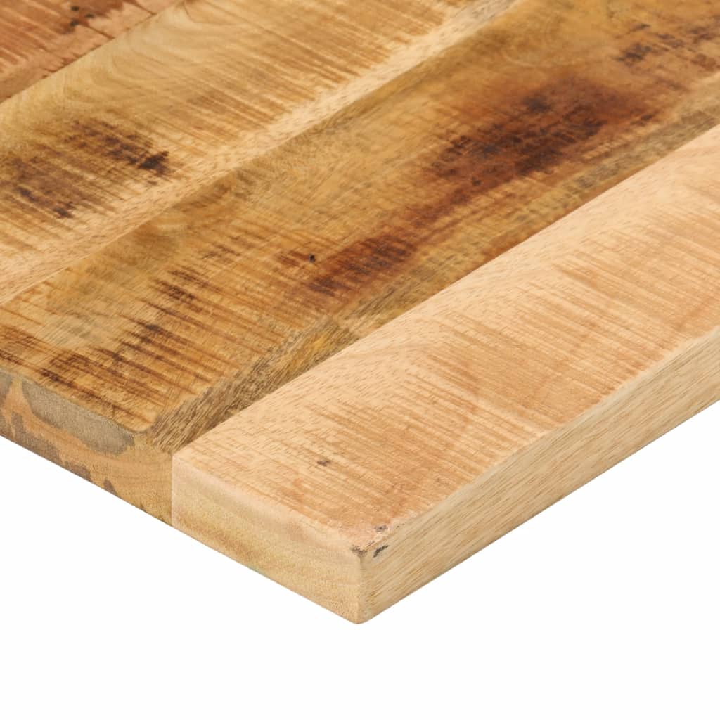 vidaXL Tablero de mesa rectangular madera mango rugosa 90x70x3,8 cm