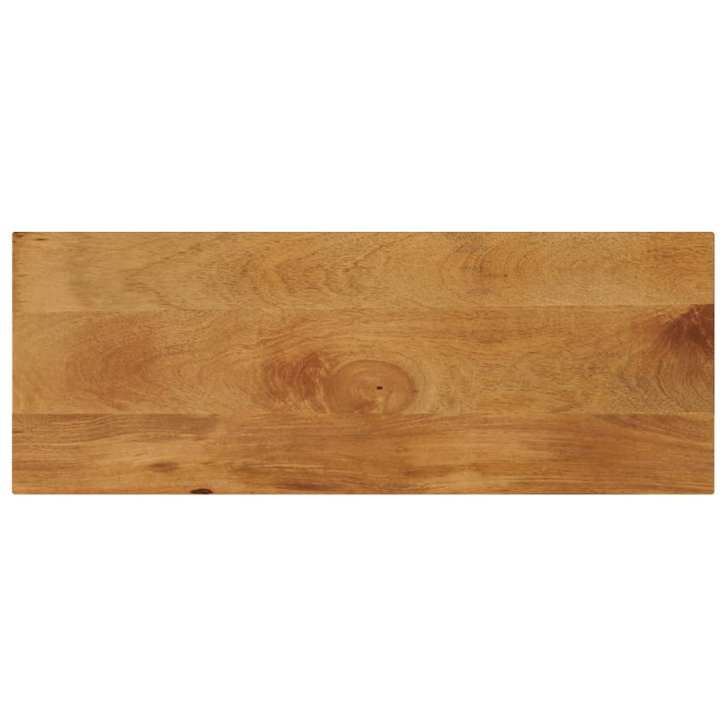 vidaXL Tablero de mesa rectangular madera maciza mango 80x20x2,5 cm