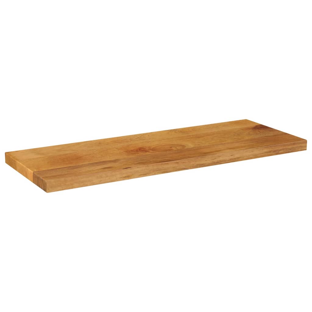 vidaXL Tablero de mesa rectangular madera maciza mango 80x20x2,5 cm