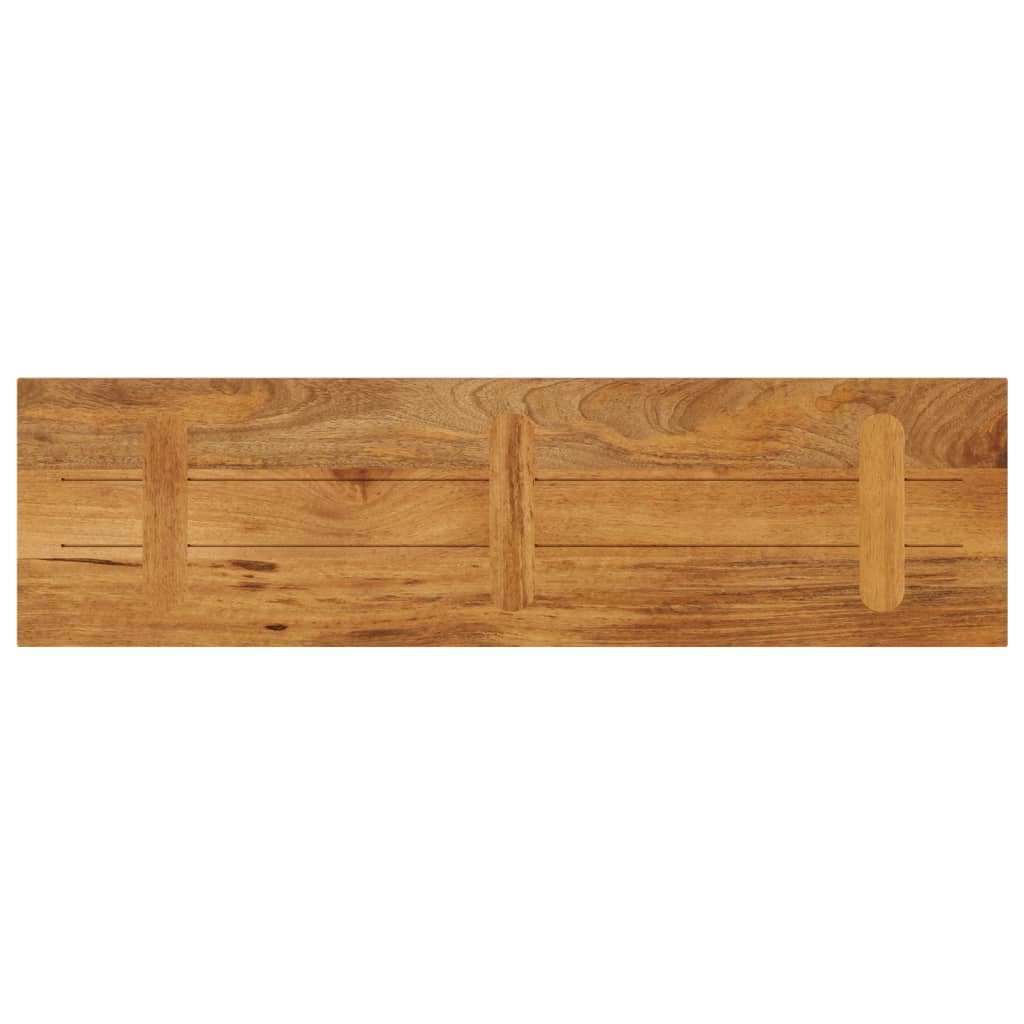 vidaXL Tablero de mesa rectangular madera maciza mango 110x40x3,8 cm