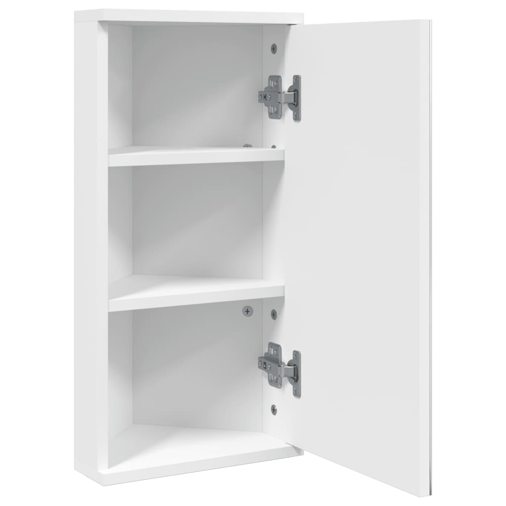 vidaXL Mueble de baño de esquina con espejo blanco 30x24x60 cm