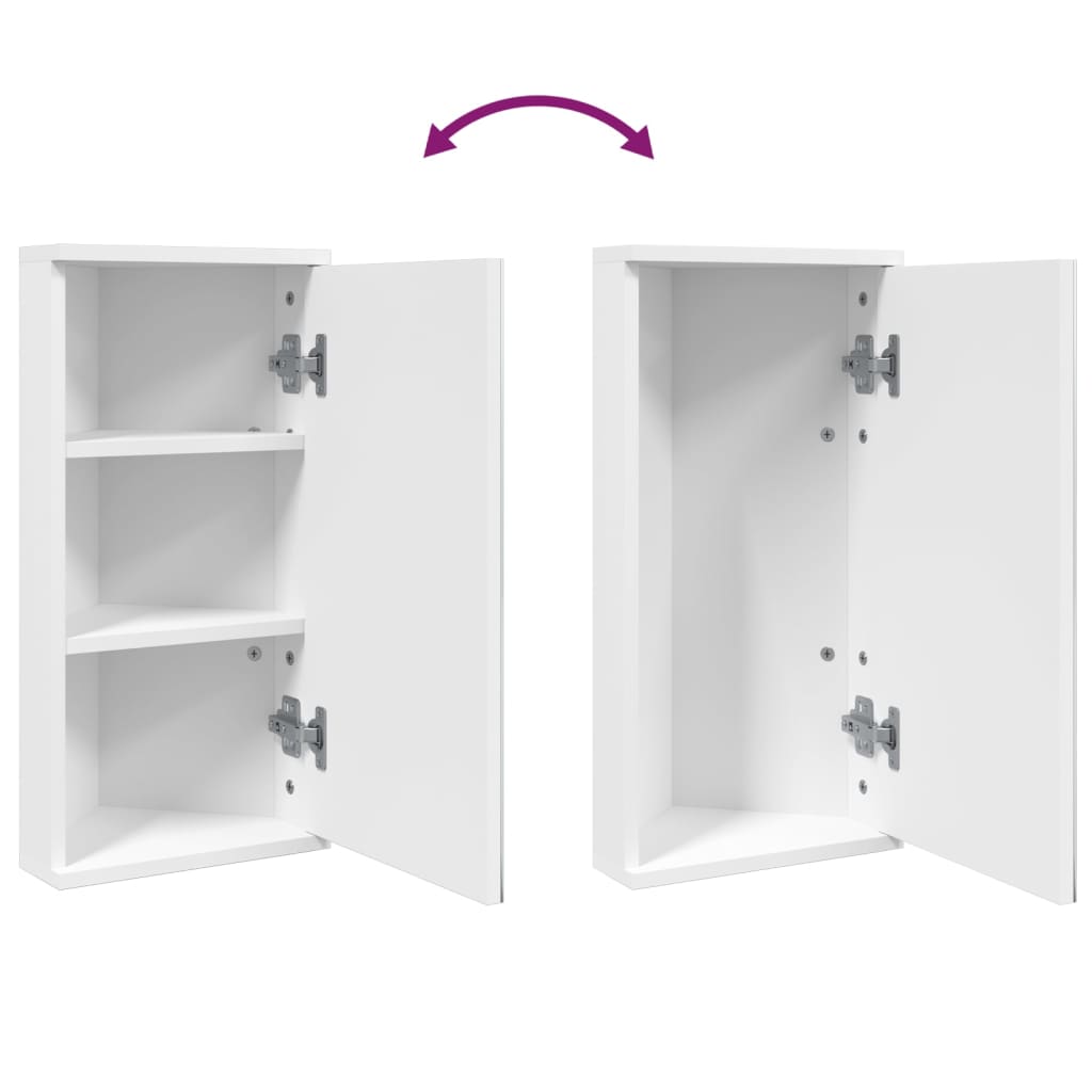 vidaXL Mueble de baño de esquina con espejo blanco 30x24x60 cm