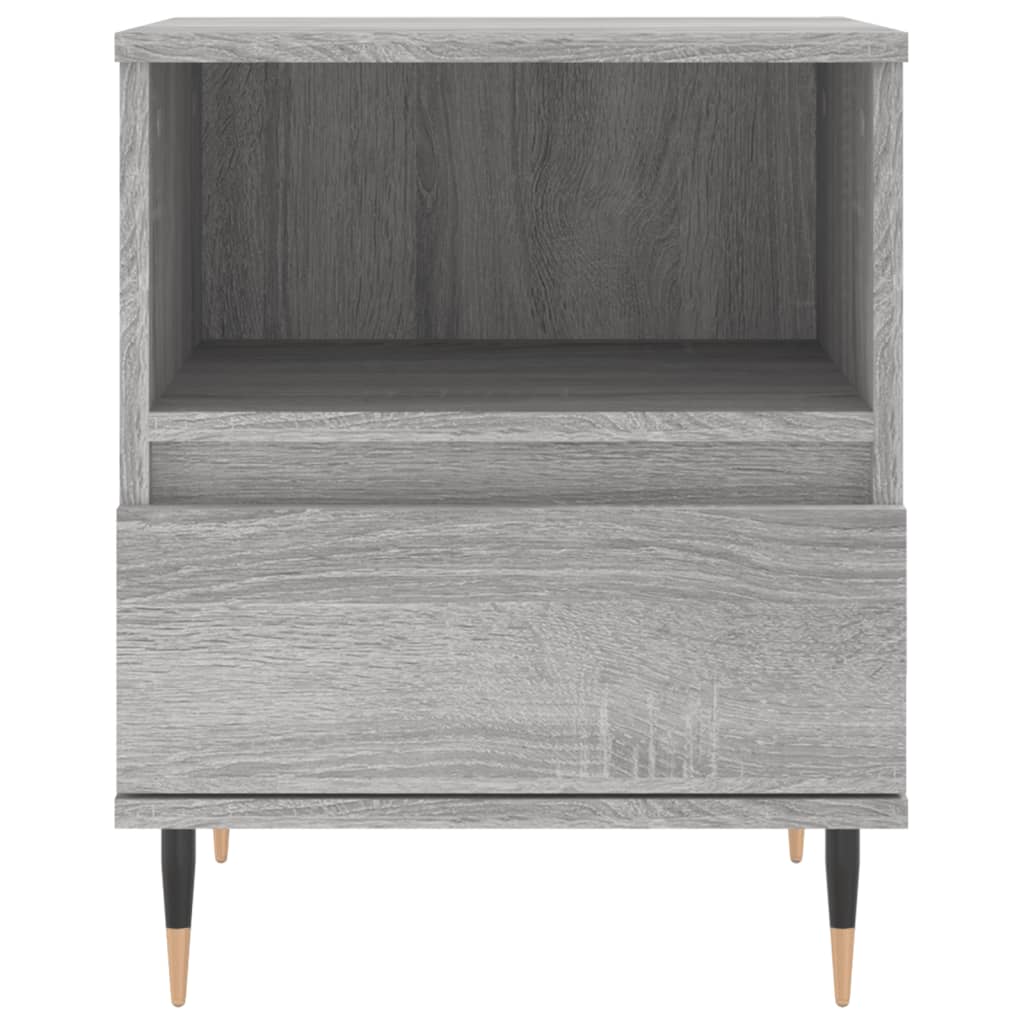 vidaXL Mesita de noche madera de ingeniería gris Sonoma 40x35x50 cm