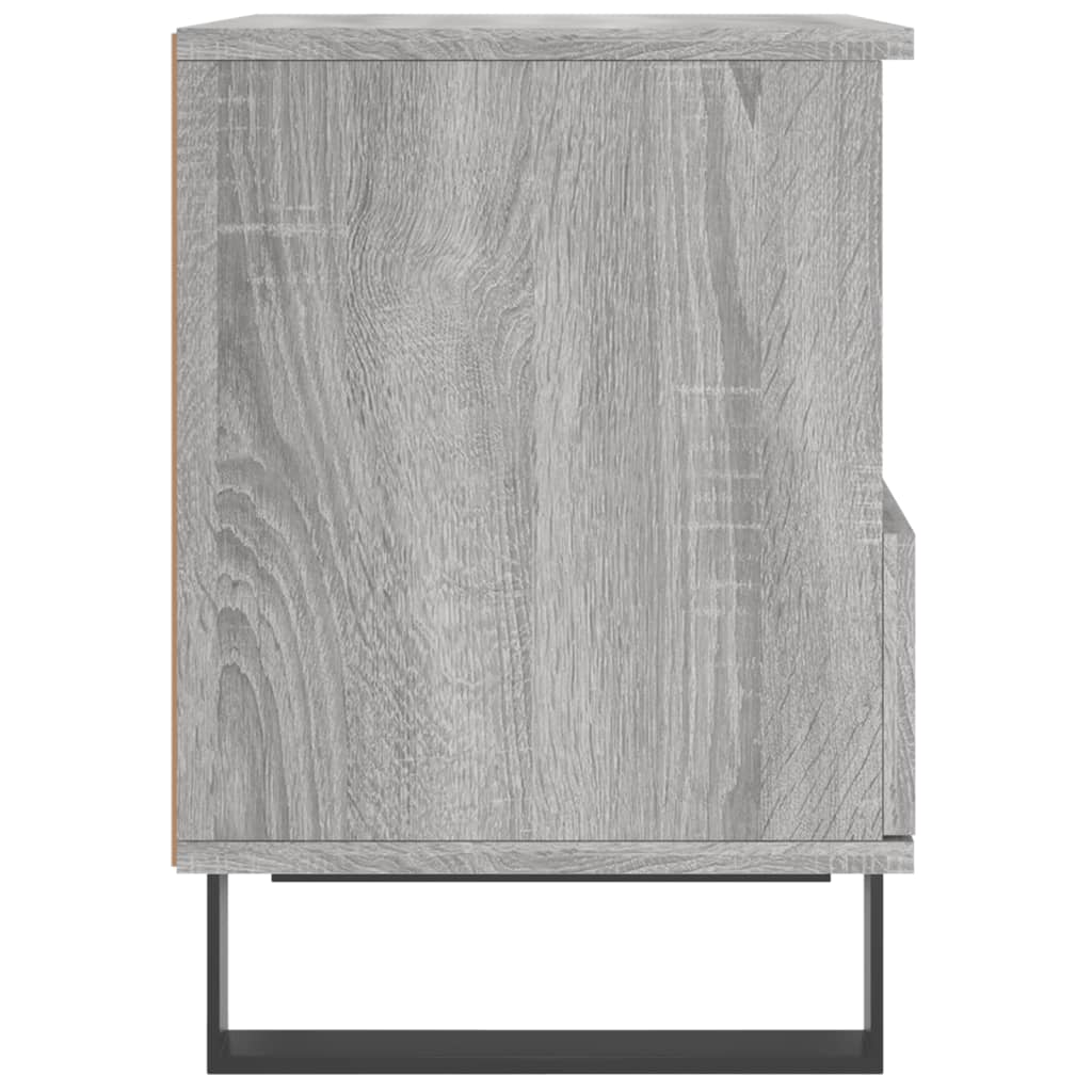 vidaXL Mesita de noche madera de ingeniería gris Sonoma 40x35x50 cm