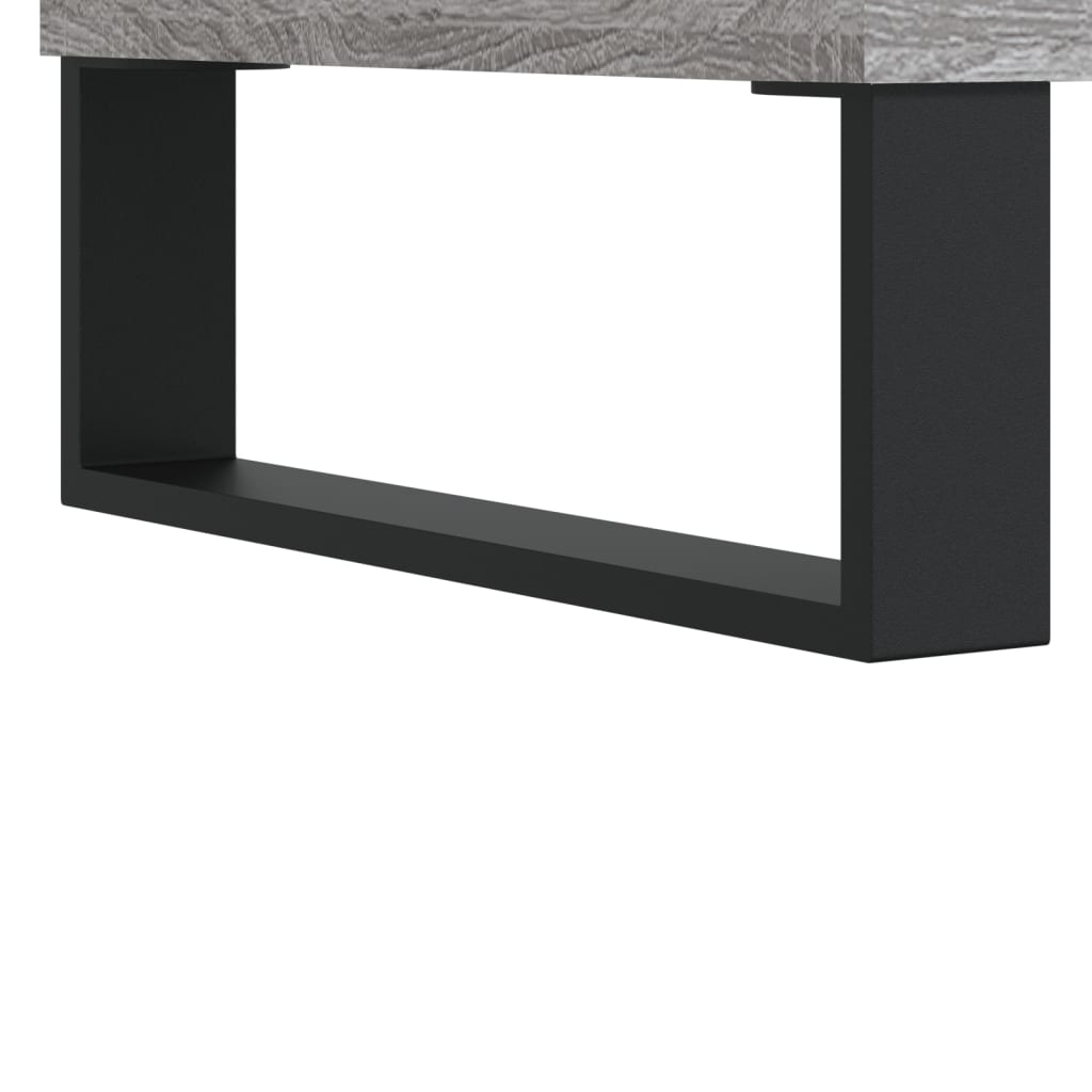 vidaXL Mesita de noche 2 uds madera ingeniería gris Sonoma 40x35x50 cm