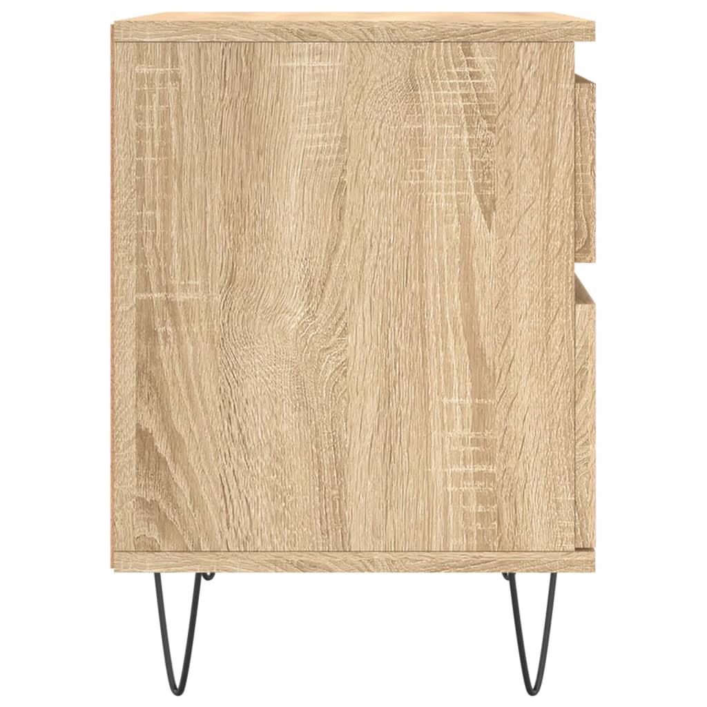 vidaXL Mesita de noche madera de ingeniería roble Sonoma 40x35x50 cm