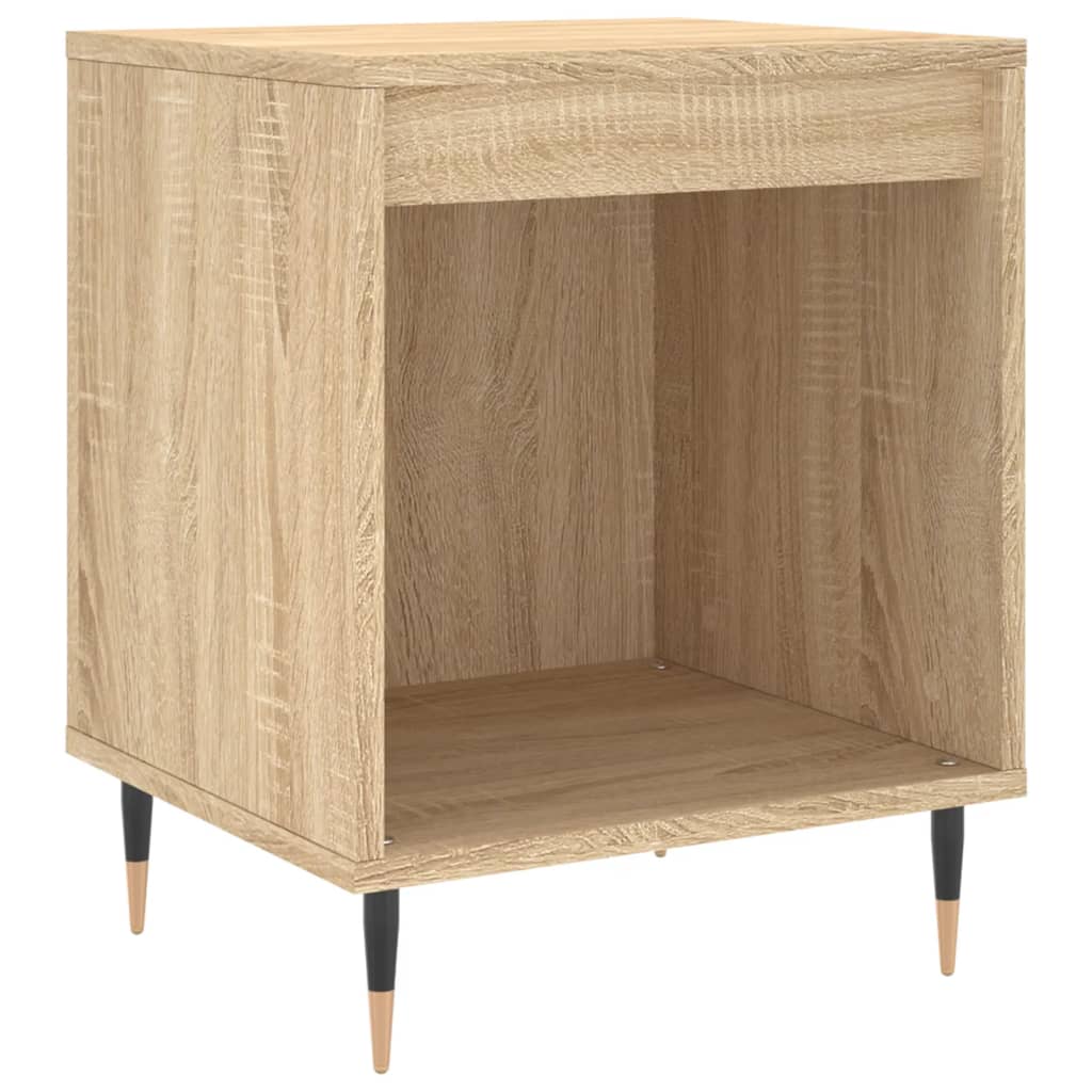 vidaXL Mesitas noche 2 uds madera ingeniería roble Sonoma 40x35x50 cm