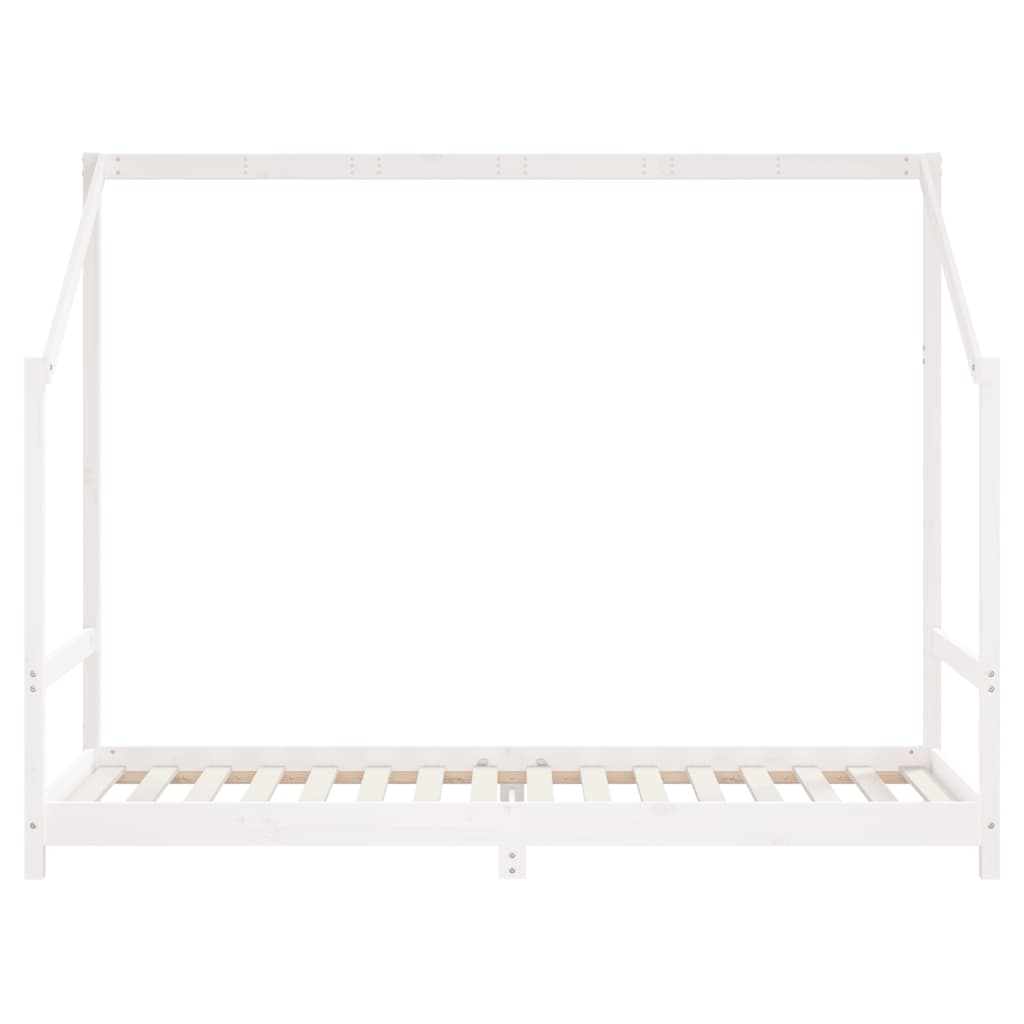 vidaXL Estructura de cama para niños madera de pino blanco 80x200 cm