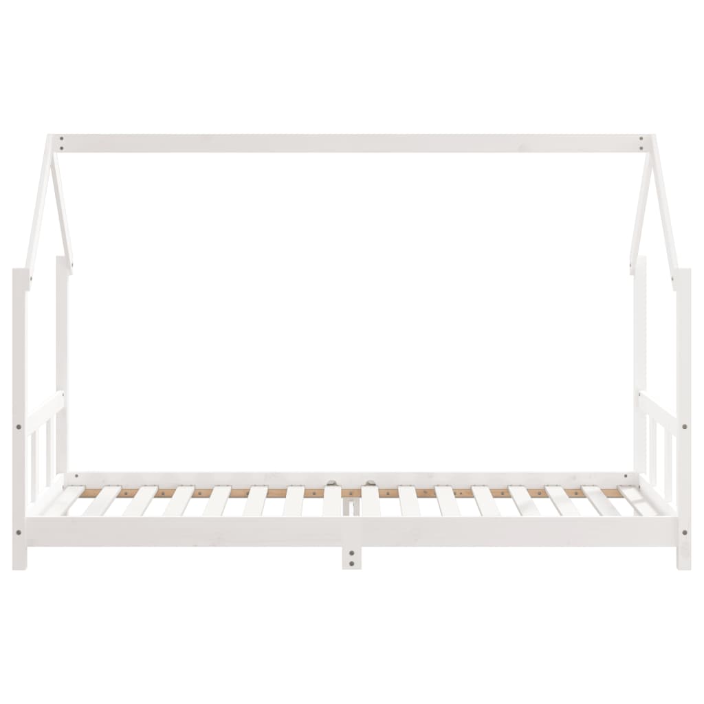 vidaXL Estructura de cama para niños madera de pino blanco 90x200 cm