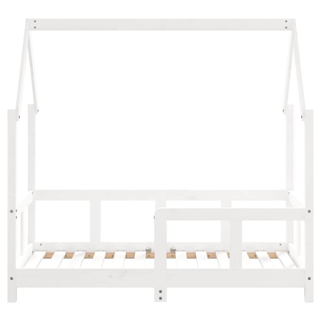 vidaXL Estructura de cama para niños madera de pino blanco 70x140 cm